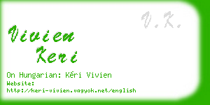 vivien keri business card